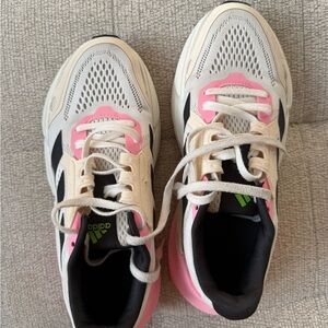 Adidas Adistar Women's Running Shoes Cloud White/Beam Pink/Solar Green